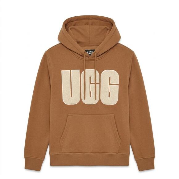 Ugg Tops - UGG Genuine Sherpa Logo Hoodie – Brown / Chestnut